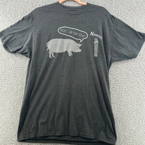 Tee Luv Bacon I Am Your Father Graphic Tee Charcoal Grey Men's Size Large